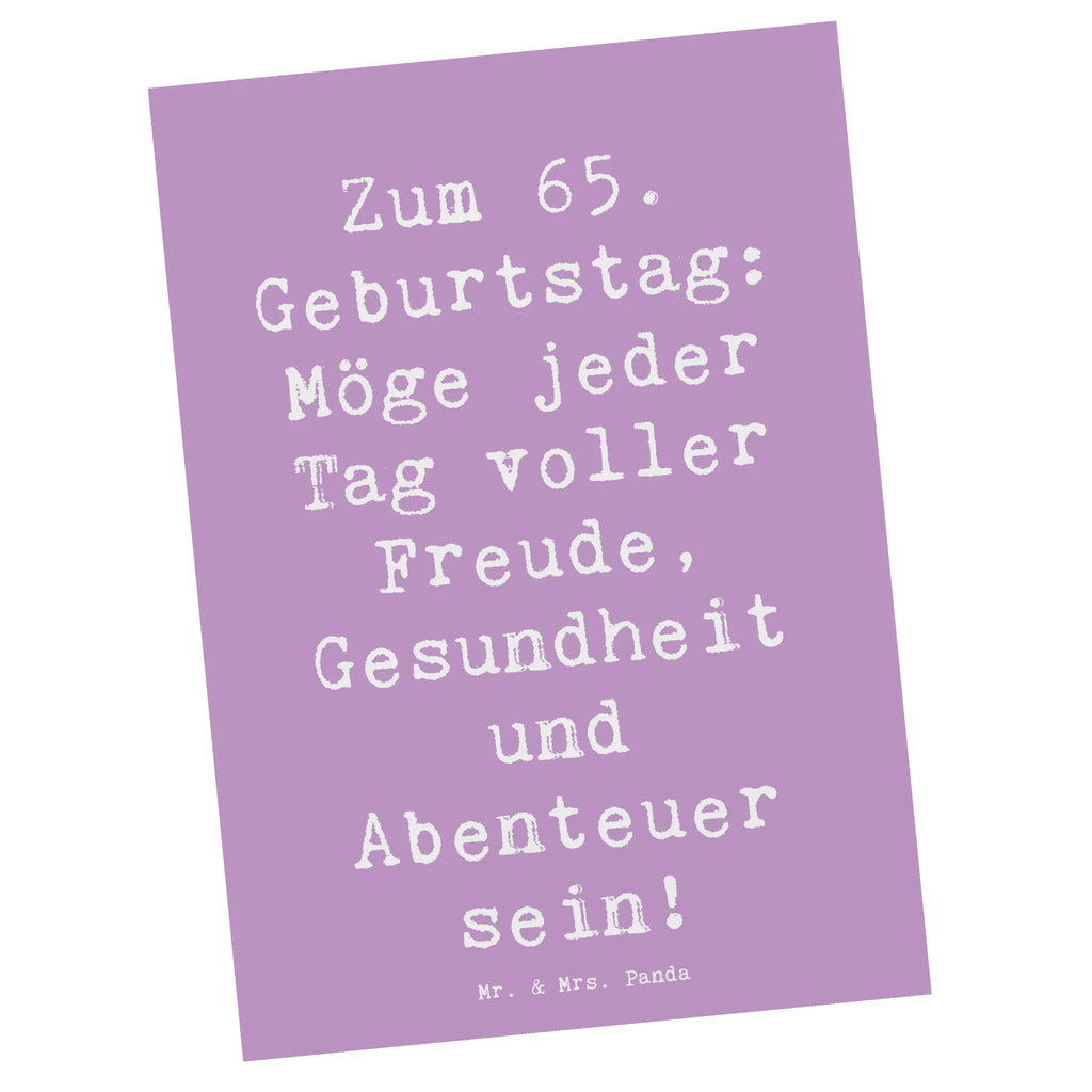 Postkarte Spruch 65. Geburtstag Geburtstagskarte, Grußkarte, Ansichtskarte, Karte, Einladung, Einladungskarten Geburtstag, Einladungskarte, Ansichtskarten, Geschenkkarte, Dankeskarte, Postkarte, Einladung Geburtstag, Geburtstag, Geburtstagsgeschenk, Geschenk
