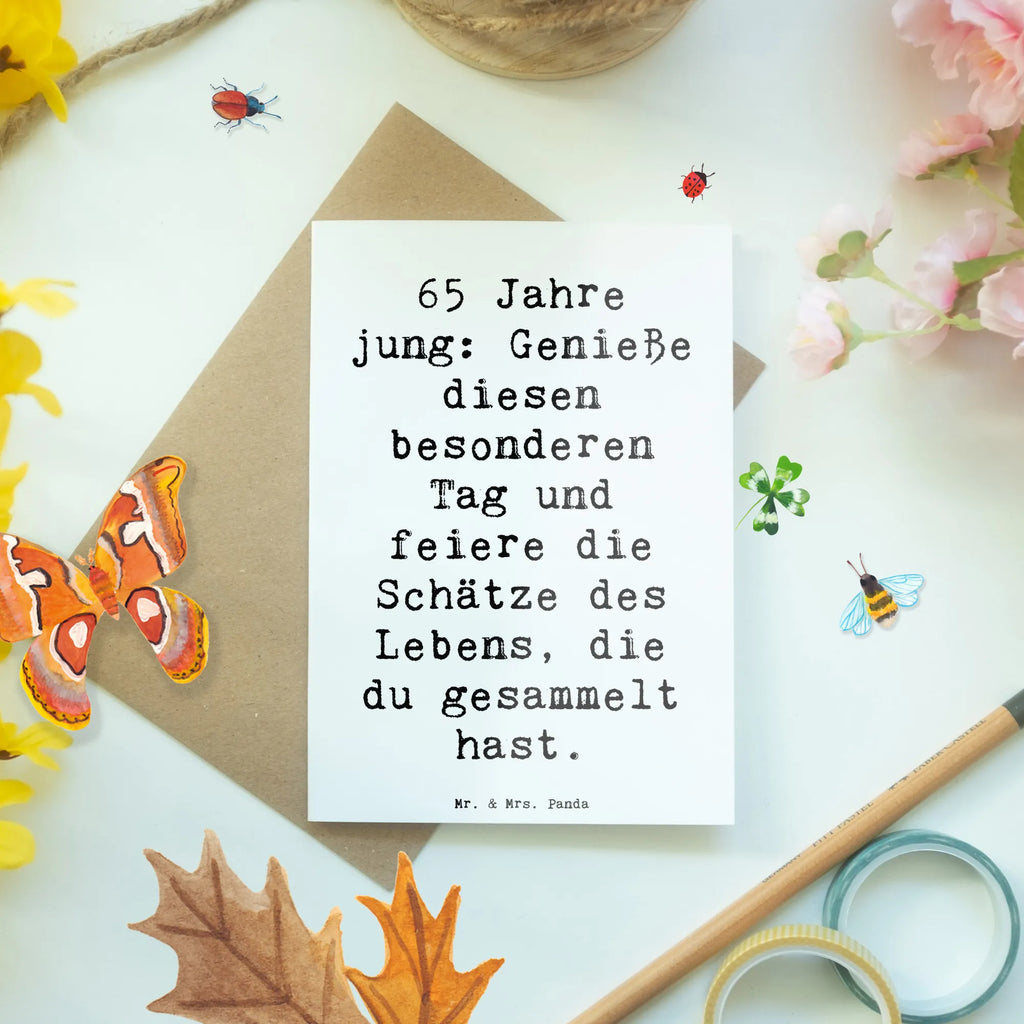Grußkarte Spruch 65. Geburtstag Feiern Geburtstagskarte, Glückwunschkarte, Einladungskarte, Karte, Klappkarte, Ansichtskarten, Grußkarte, Hochzeitskarte, Geburtstag, Geburtstagsgeschenk, Geschenk