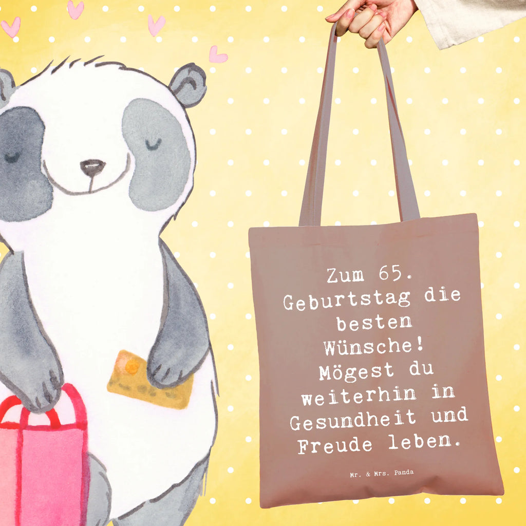 Tragetasche Spruch 65. Geburtstag Glückwünsche Tragetasche, Einkaufstüte, Beutel, Shopper, Strandtasche, Schultertasche, Stofftasche, Umhängetasche, Laptoptasche, Einkaufstasche, Beuteltasche, Badetasche, Jutetasche, Stoffbeutel, Jutebeutel, Tasche, Geburtstag, Geburtstagsgeschenk, Geschenk