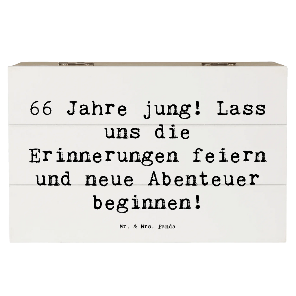 Wooden chest Saying 66 Jahre jung! Lass uns die Erinnerungen feiern und neue Abenteuer beginnen! Schatzkiste, Holzkiste, Kiste, Truhe, Geschenkdose, Erinnerungsbox, Erinnerungskiste, Dekokiste, Aufbewahrungsbox, Schatulle, XXL, Geschenkbox, Geburtstag, Geburtstagsgeschenk, Geschenk