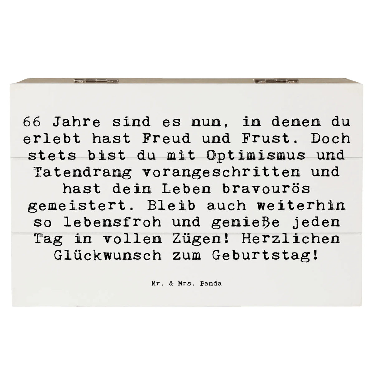Holzkiste Spruch 66. Geburtstag