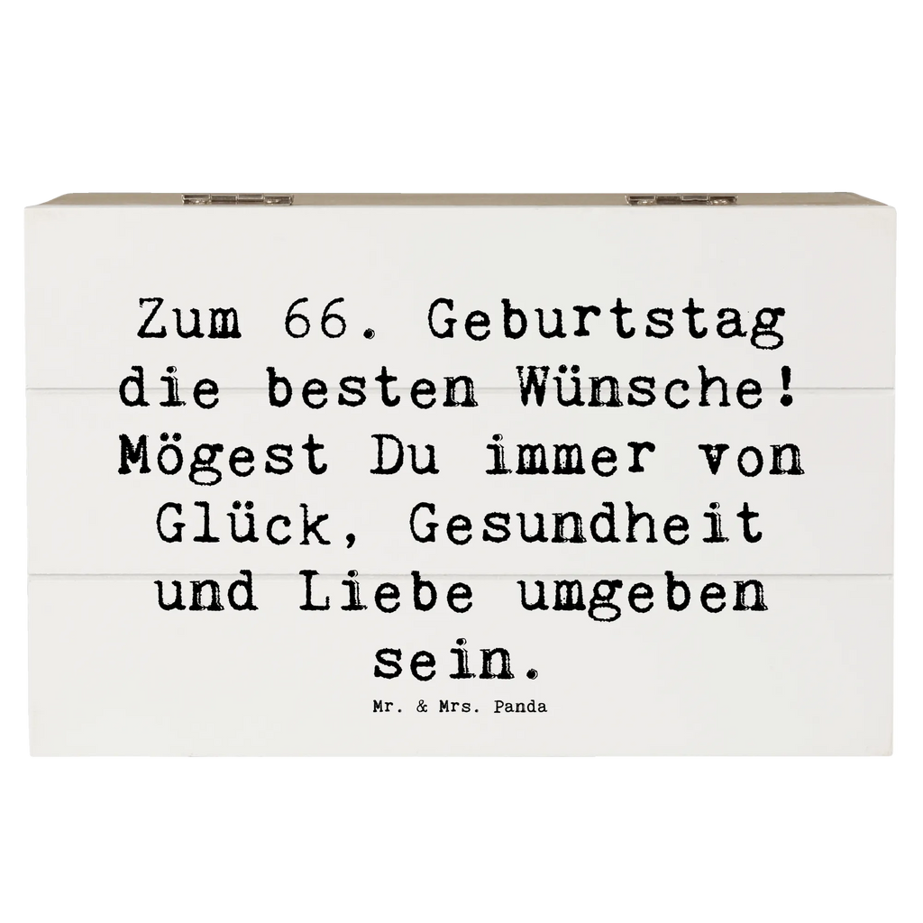 Holzkiste Spruch 66. Geburtstag XXL, Erinnerungsbox, Dekokiste, Kiste, Schatulle, Geschenkbox, Holzkiste, Truhe, Aufbewahrungsbox, Schatzkiste, Erinnerungskiste, Geschenkdose, Geburtstag, Geburtstagsgeschenk, Geschenk