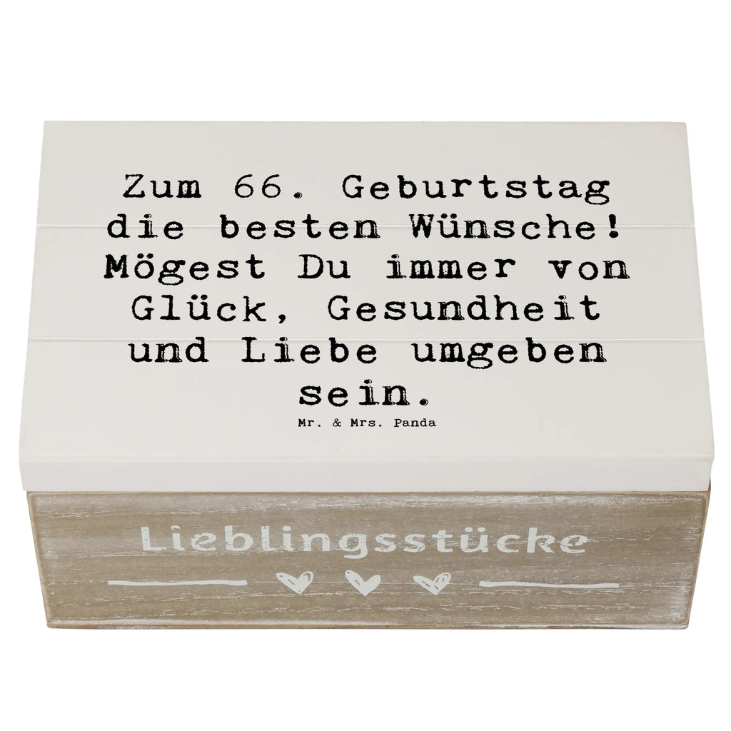 Holzkiste Spruch 66. Geburtstag XXL, Erinnerungsbox, Dekokiste, Kiste, Schatulle, Geschenkbox, Holzkiste, Truhe, Aufbewahrungsbox, Schatzkiste, Erinnerungskiste, Geschenkdose, Geburtstag, Geburtstagsgeschenk, Geschenk