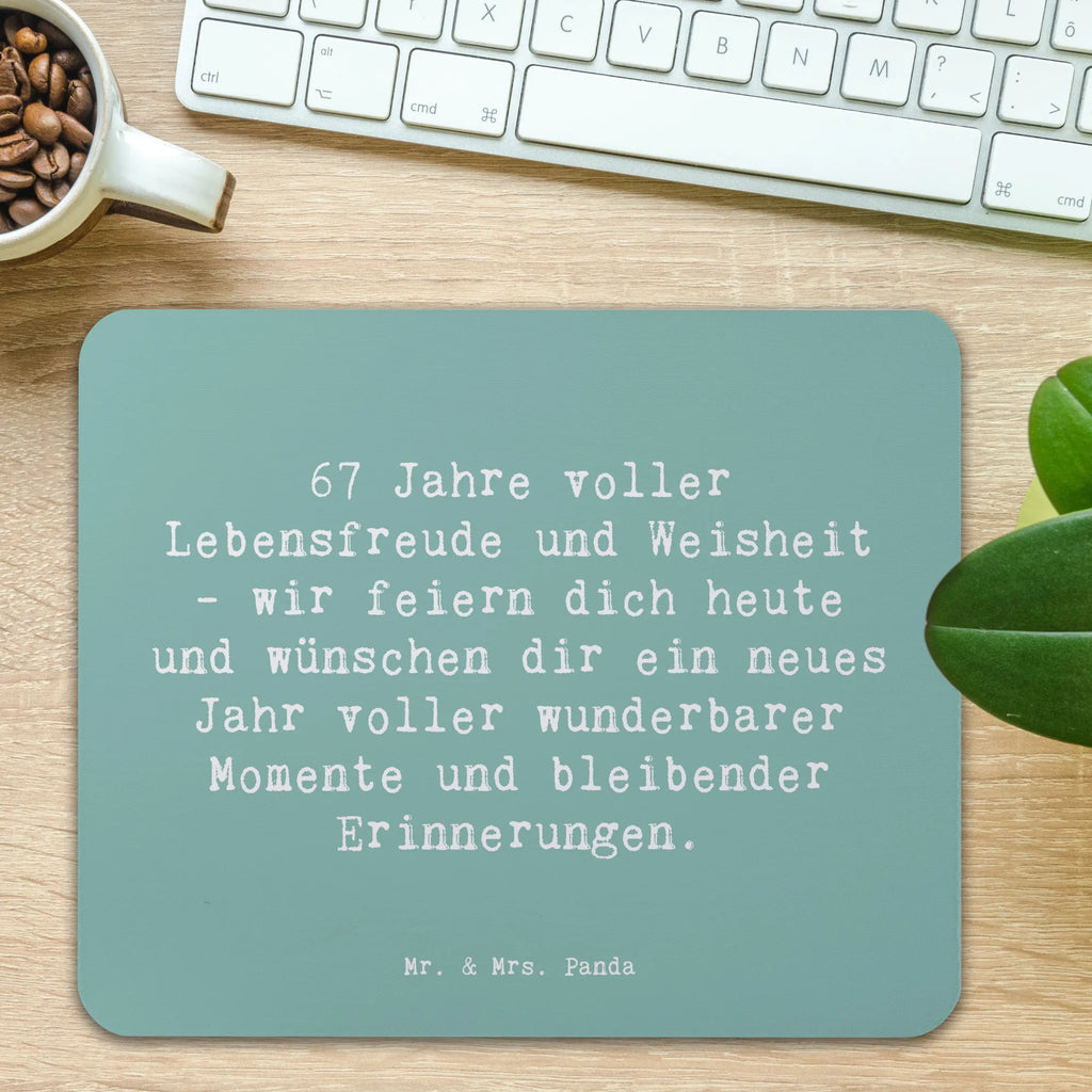 Mauspad Spruch 67. Geburtstag Mauspad, PC Zubehör, Mousepad, Computer zubehör, Designer Mauspad, Einzigartiges Mauspad, Mausunterlage, Büroausstattung, Mauspad Büro, Arbeitszimmer, Geburtstag, Geburtstagsgeschenk, Geschenk