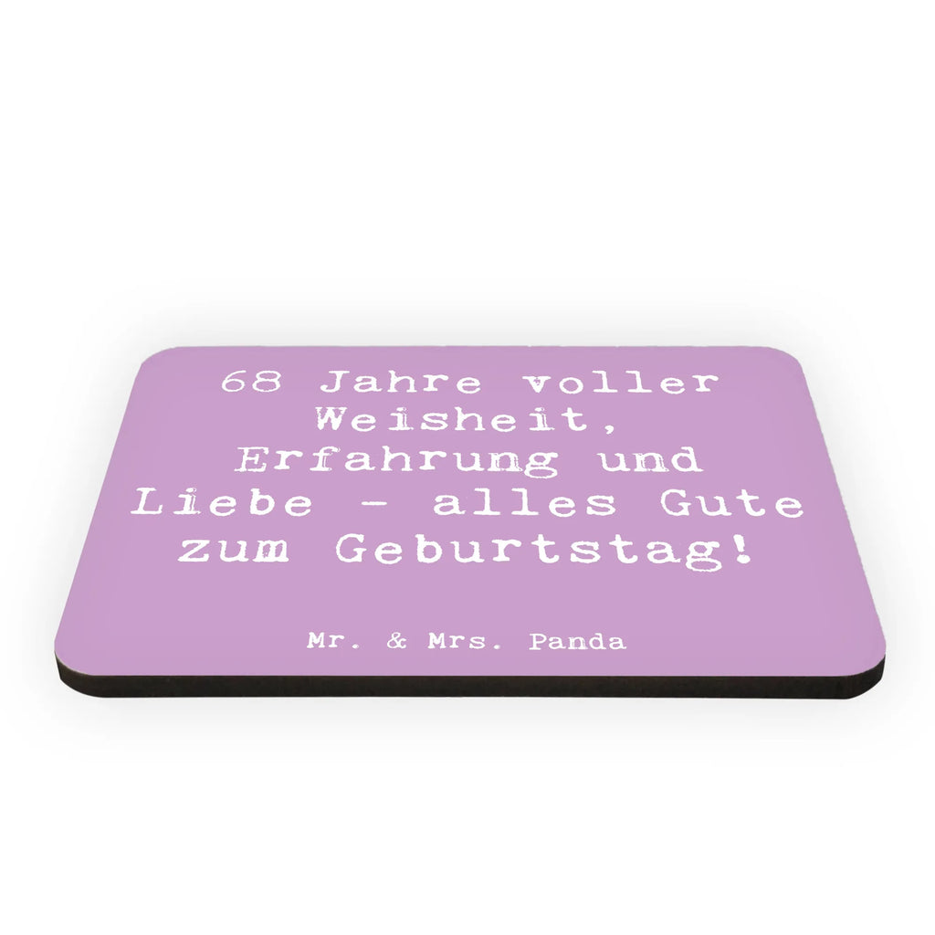 Magnet Spruch 68. Geburtstag Souvenir Magnet, Notiz Magnet, Dekomagnet, Kühlschrank Dekoration, Pinnwandmagnet, Whiteboard Magnet, Kühlschrankmagnet, Motivmagnete, Geburtstag, Geburtstagsgeschenk, Geschenk