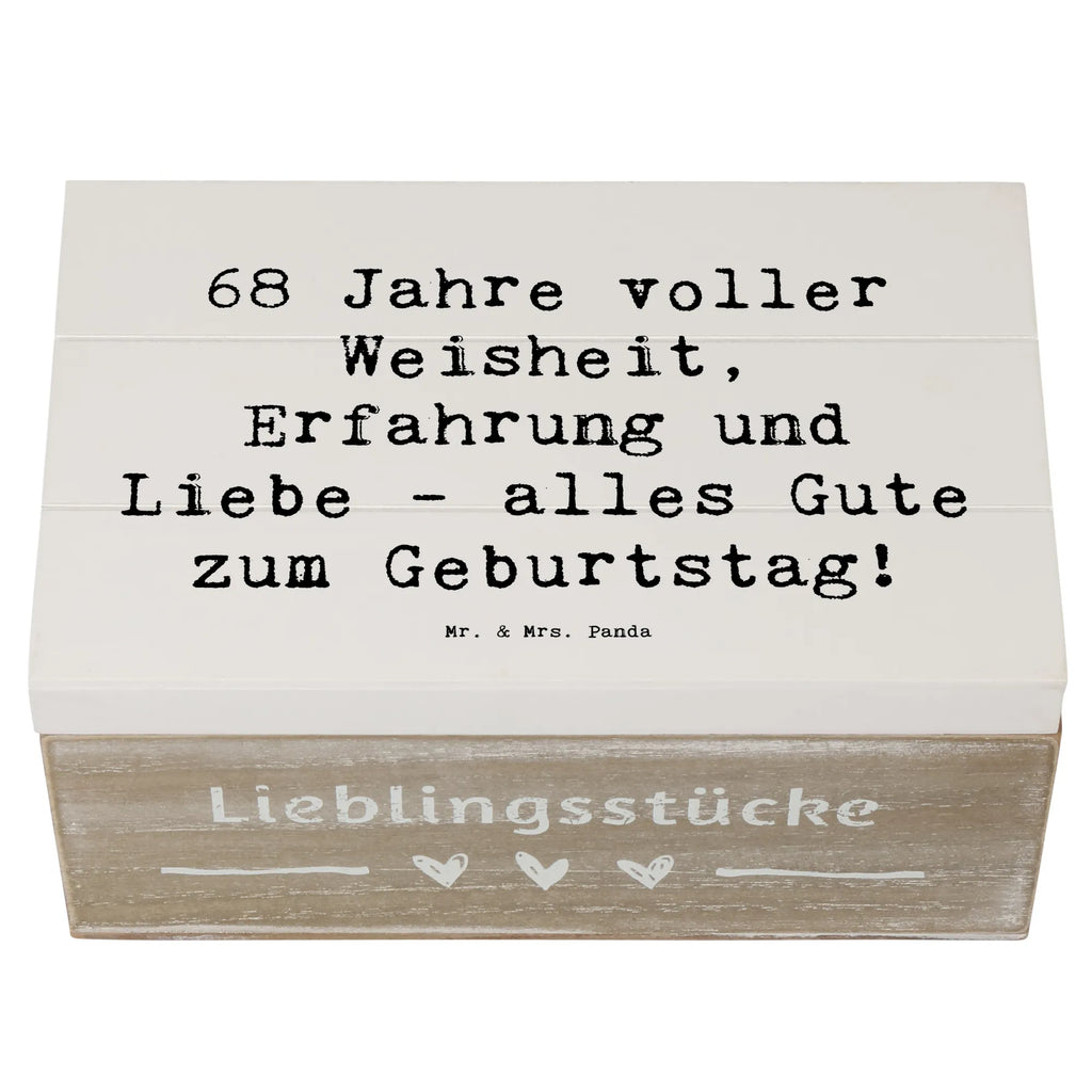 Holzkiste Spruch 68. Geburtstag Holzkiste, Schatulle, Aufbewahrungsbox, Geschenkdose, Erinnerungskiste, Erinnerungsbox, Dekokiste, Schatzkiste, Geschenkbox, Truhe, Kiste, XXL, Geburtstag, Geburtstagsgeschenk, Geschenk