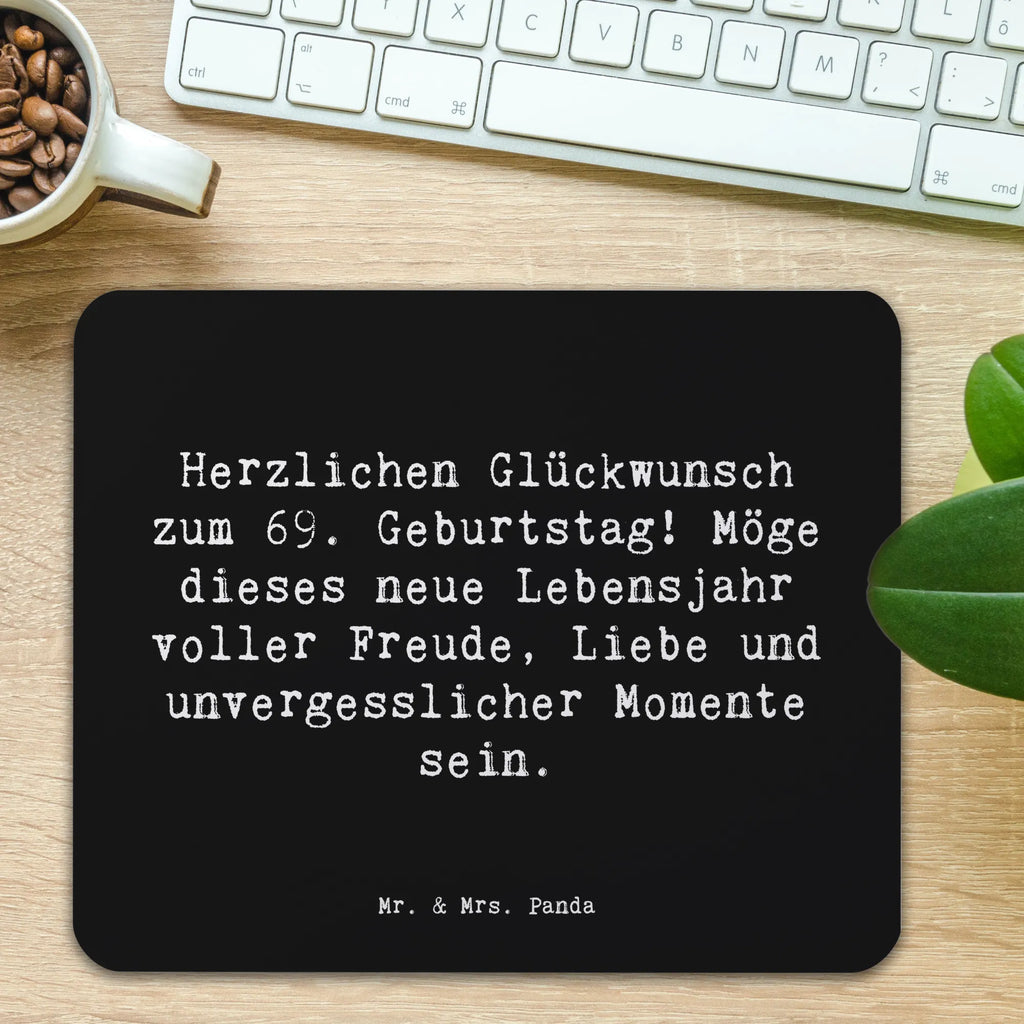 Mauspad Spruch 69. Geburtstag Glückwunsch Einzigartiges Mauspad, Computer zubehör, Mauspad, Mousepad, Büroausstattung, Arbeitszimmer, Designer Mauspad, PC Zubehör, Mausunterlage, Mauspad Büro, Geburtstag, Geburtstagsgeschenk, Geschenk