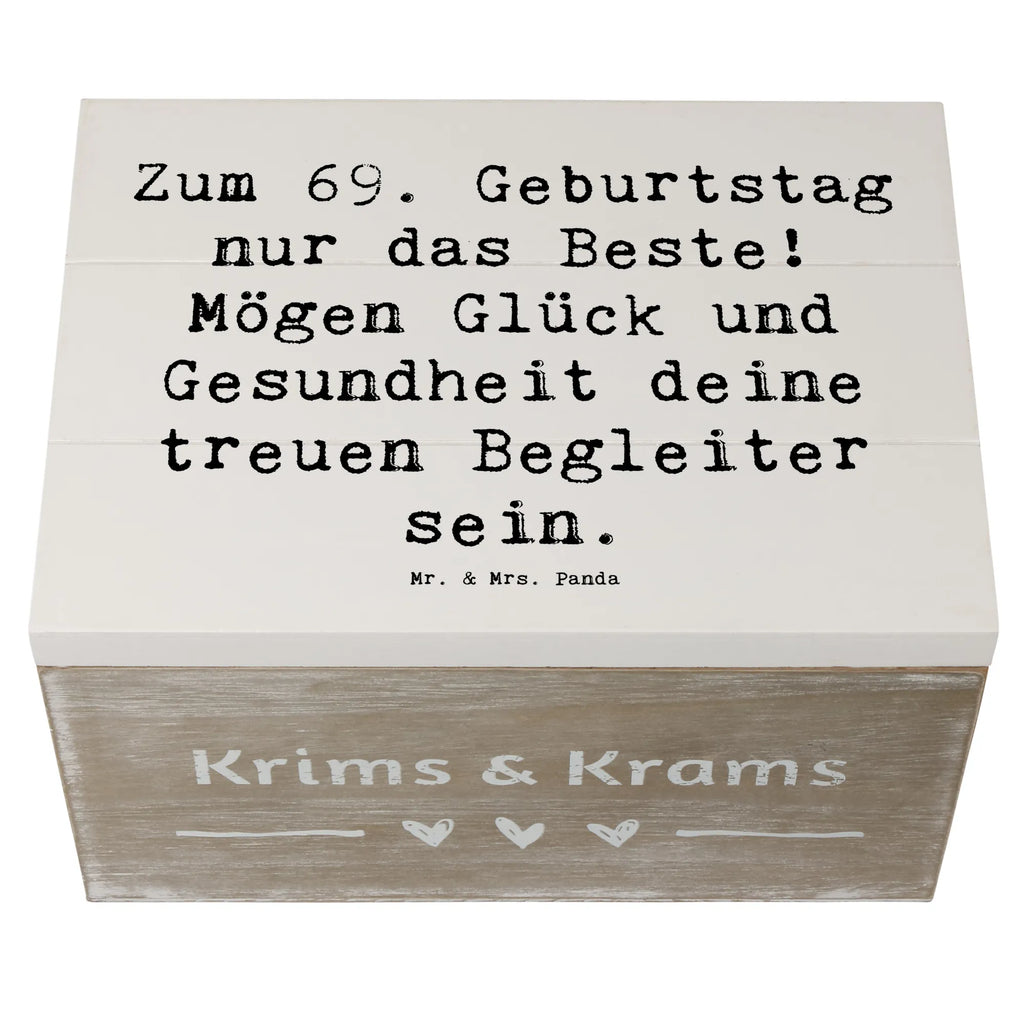 Holzkiste Spruch 69. Geburtstag Glück Schatzkiste, Schatulle, Truhe, Geschenkdose, Erinnerungsbox, Aufbewahrungsbox, Geschenkbox, XXL, Erinnerungskiste, Holzkiste, Kiste, Dekokiste, Geburtstag, Geburtstagsgeschenk, Geschenk