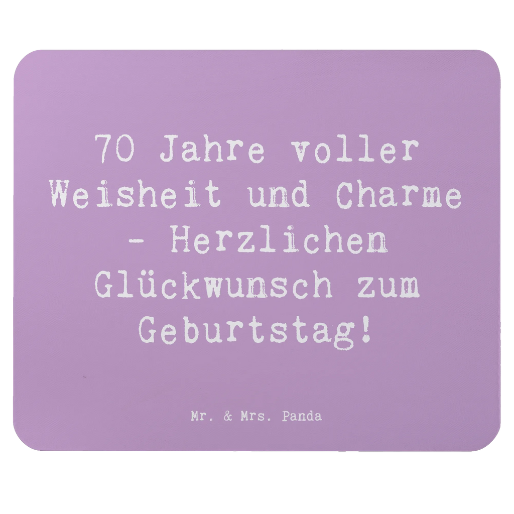 Mouse mat Saying 70 Jahre voller Weisheit und Charme - Herzlichen Glückwunsch zum Geburtstag! Arbeitszimmer, Büroausstattung, Einzigartiges Mauspad, Designer Mauspad, Mausunterlage, PC Zubehör, Mousepad, Mauspad Büro, Mauspad, Computer zubehör, Geburtstag, Geburtstagsgeschenk, Geschenk