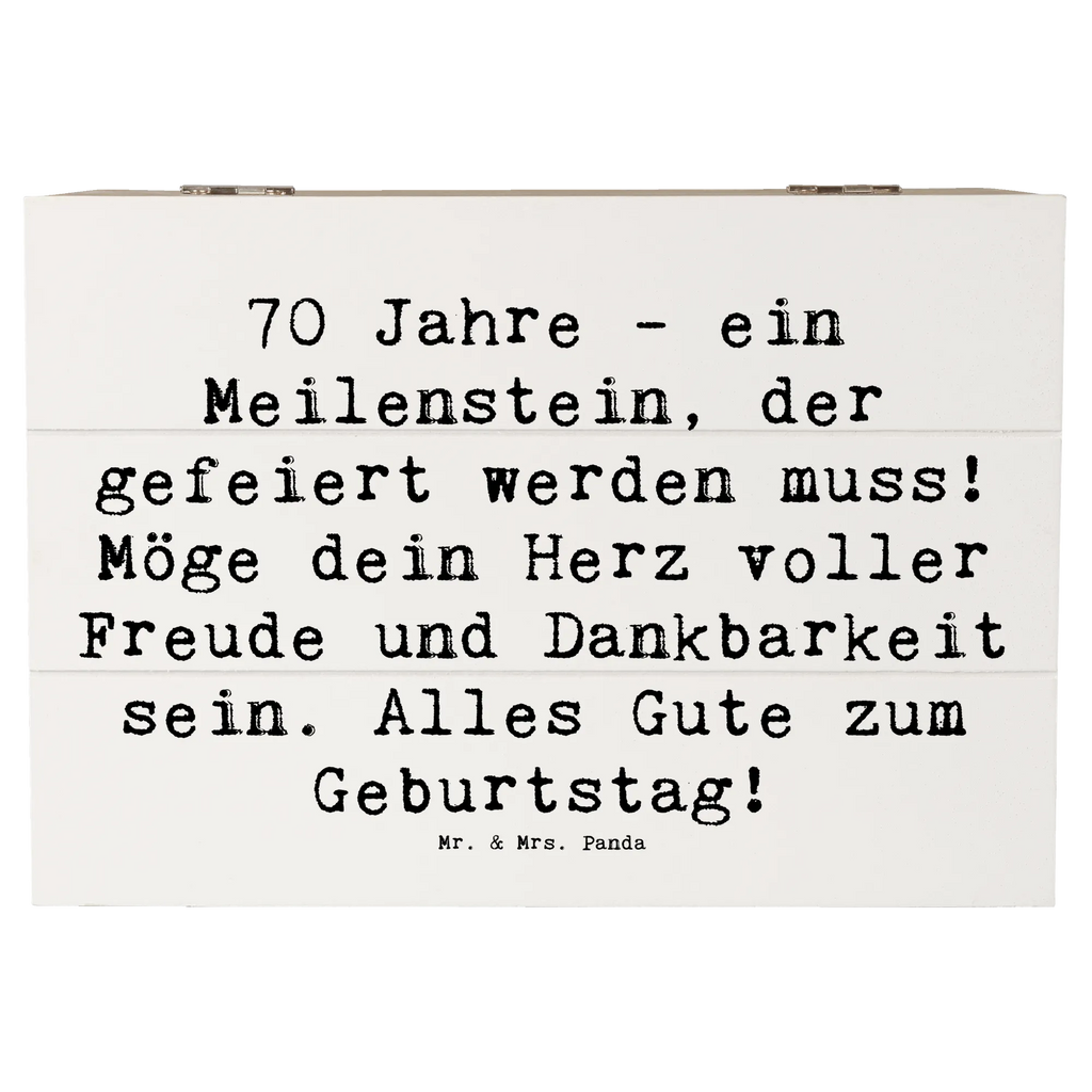 Holzkiste Spruch 70. Geburtstag Meilenstein Geschenkbox, Erinnerungskiste, Holzkiste, Schatulle, Schatzkiste, Geschenkdose, Kiste, Dekokiste, Erinnerungsbox, Truhe, XXL, Aufbewahrungsbox, Geburtstag, Geburtstagsgeschenk, Geschenk