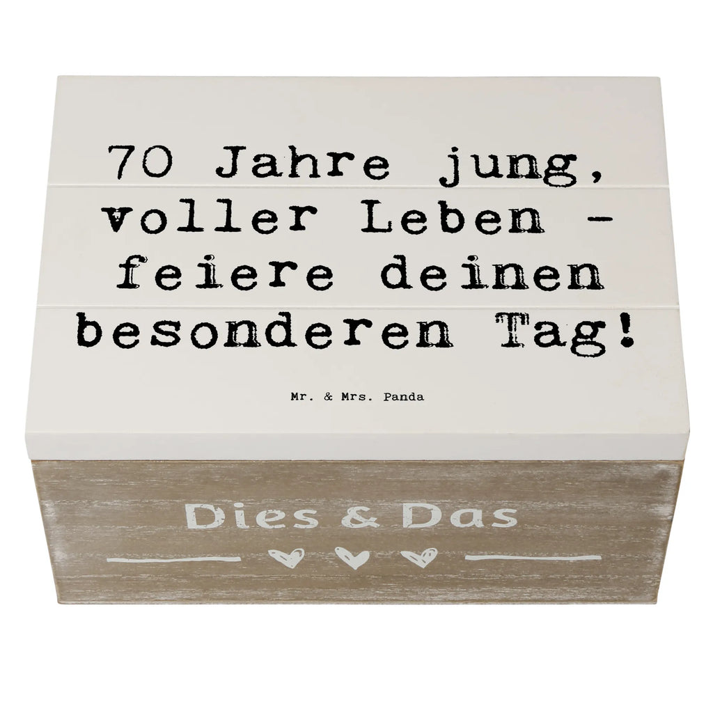Holzkiste Spruch 70. Geburtstag Feier Schatulle, Erinnerungskiste, Kiste, Geschenkdose, XXL, Erinnerungsbox, Aufbewahrungsbox, Schatzkiste, Geschenkbox, Holzkiste, Dekokiste, Truhe, Geburtstag, Geburtstagsgeschenk, Geschenk