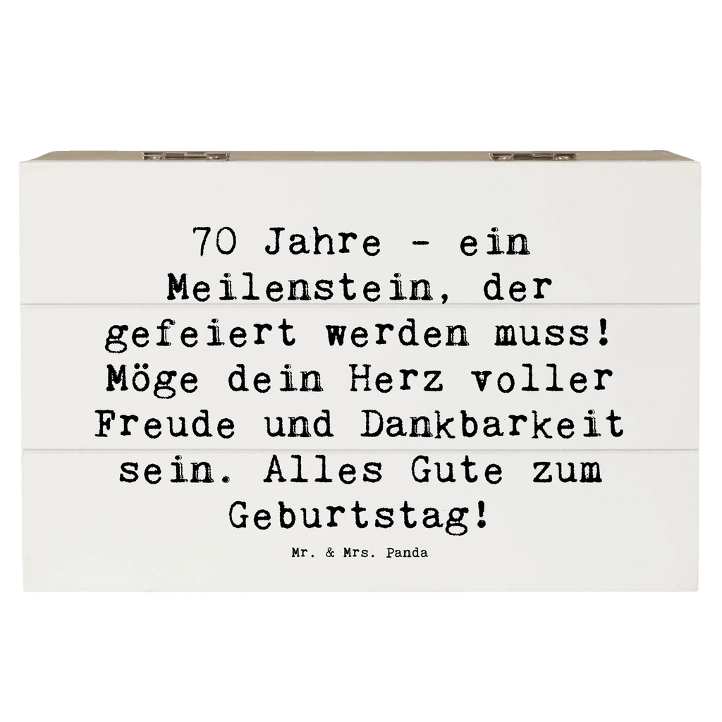 Holzkiste Spruch 70. Geburtstag Meilenstein Geschenkbox, Erinnerungskiste, Holzkiste, Schatulle, Schatzkiste, Geschenkdose, Kiste, Dekokiste, Erinnerungsbox, Truhe, XXL, Aufbewahrungsbox, Geburtstag, Geburtstagsgeschenk, Geschenk