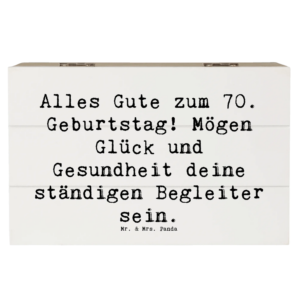 Holzkiste Spruch 70. Geburtstag Glück und Gesundheit Truhe, Dekokiste, Kiste, Aufbewahrungsbox, Erinnerungsbox, Schatzkiste, Geschenkdose, XXL, Schatulle, Holzkiste, Erinnerungskiste, Geschenkbox, Geburtstag, Geburtstagsgeschenk, Geschenk