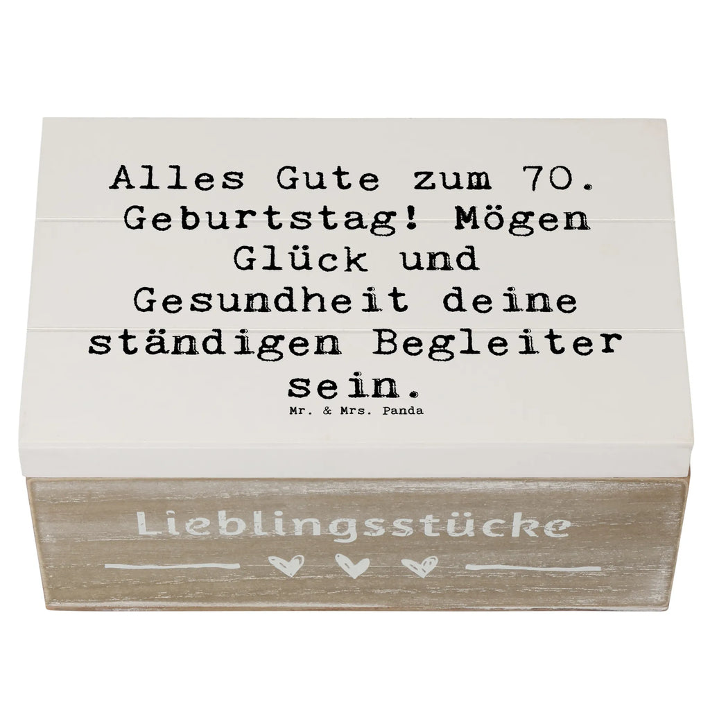 Holzkiste Spruch 70. Geburtstag Glück und Gesundheit Truhe, Dekokiste, Kiste, Aufbewahrungsbox, Erinnerungsbox, Schatzkiste, Geschenkdose, XXL, Schatulle, Holzkiste, Erinnerungskiste, Geschenkbox, Geburtstag, Geburtstagsgeschenk, Geschenk
