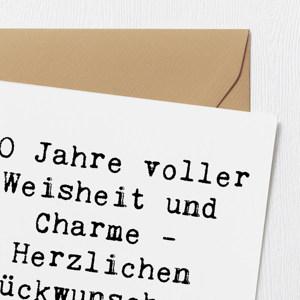Deluxe Card Saying 70 Jahre voller Weisheit und Charme - Herzlichen Glückwunsch zum Geburtstag! Karte, Einladungskarte, Geburtstagskarte, Hochwertige Grußkarte, Glückwunschkarte, Hochzeitskarte, Klappkarte, Grußkarte, Hochwertige Klappkarte, Geburtstag, Geburtstagsgeschenk, Geschenk