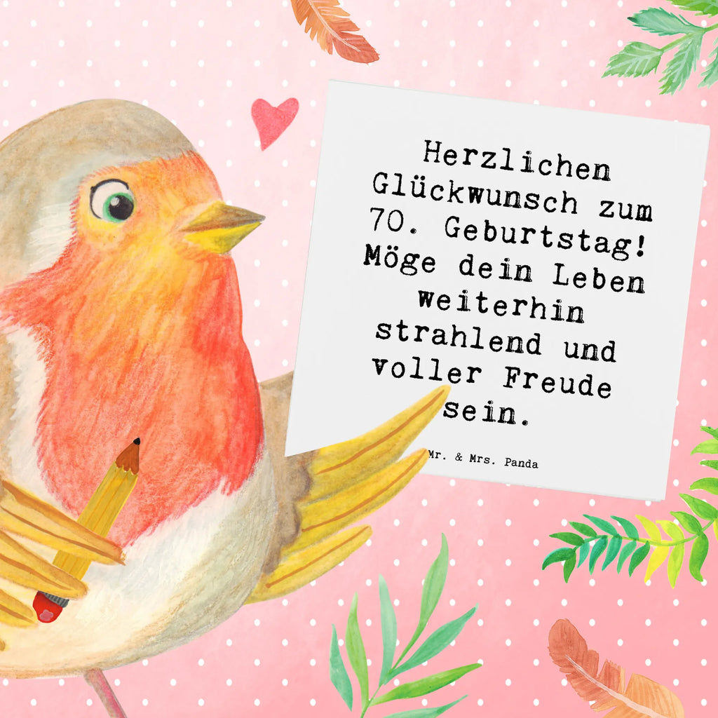 Deluxe Card Saying Herzlichen Glückwunsch zum 70. Geburtstag! Möge dein Leben weiterhin strahlend und voller Freude sein. Hochzeitskarte, Hochwertige Klappkarte, Geburtstagskarte, Hochwertige Grußkarte, Karte, Klappkarte, Einladungskarte, Glückwunschkarte, Grußkarte, Geburtstag, Geburtstagsgeschenk, Geschenk