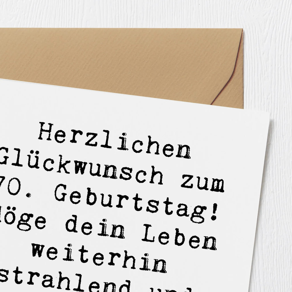 Deluxe Card Saying Herzlichen Glückwunsch zum 70. Geburtstag! Möge dein Leben weiterhin strahlend und voller Freude sein. Hochzeitskarte, Hochwertige Klappkarte, Geburtstagskarte, Hochwertige Grußkarte, Karte, Klappkarte, Einladungskarte, Glückwunschkarte, Grußkarte, Geburtstag, Geburtstagsgeschenk, Geschenk