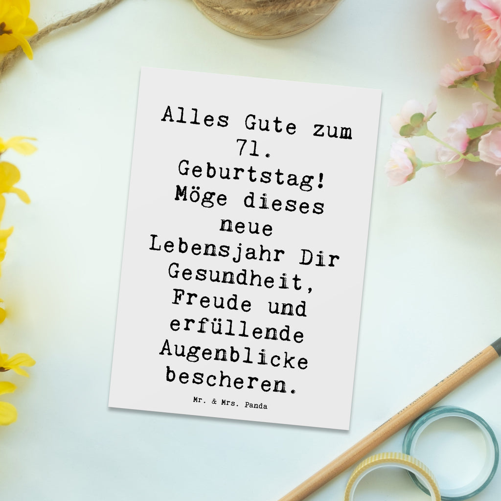 Postkarte Spruch 71. Geburtstag Grußkarte, Geburtstagskarte, Einladungskarten Geburtstag, Einladung Geburtstag, Ansichtskarten, Postkarte, Karte, Einladung, Dankeskarte, Einladungskarte, Ansichtskarte, Geschenkkarte, Geburtstag, Geburtstagsgeschenk, Geschenk