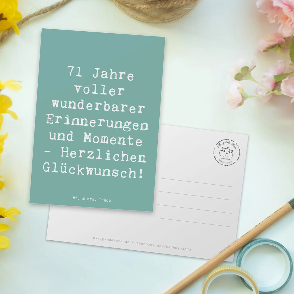 Postkarte Spruch 71. Geburtstag Erinnerungen Karte, Dankeskarte, Grußkarte, Ansichtskarten, Einladung Geburtstag, Einladungskarten Geburtstag, Einladung, Geburtstagskarte, Ansichtskarte, Postkarte, Geschenkkarte, Einladungskarte, Geburtstag, Geburtstagsgeschenk, Geschenk