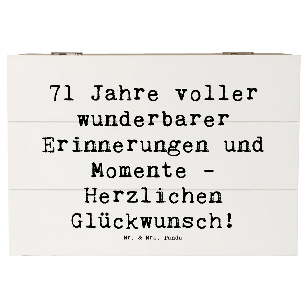Holzkiste Spruch 71. Geburtstag Erinnerungen Kiste, Geschenkbox, XXL, Holzkiste, Schatulle, Dekokiste, Schatzkiste, Truhe, Geschenkdose, Aufbewahrungsbox, Erinnerungsbox, Erinnerungskiste, Geburtstag, Geburtstagsgeschenk, Geschenk