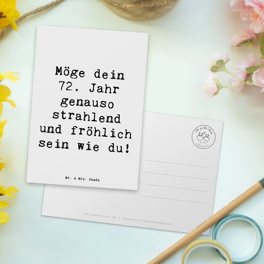 Postcard Saying Möge dein 72. Jahr genauso strahlend und fröhlich sein wie du! Einladungskarten Geburtstag, Ansichtskarten, Karte, Einladung, Einladung Geburtstag, Dankeskarte, Postkarte, Ansichtskarte, Grußkarte, Einladungskarte, Geschenkkarte, Geburtstagskarte, Geburtstag, Geburtstagsgeschenk, Geschenk