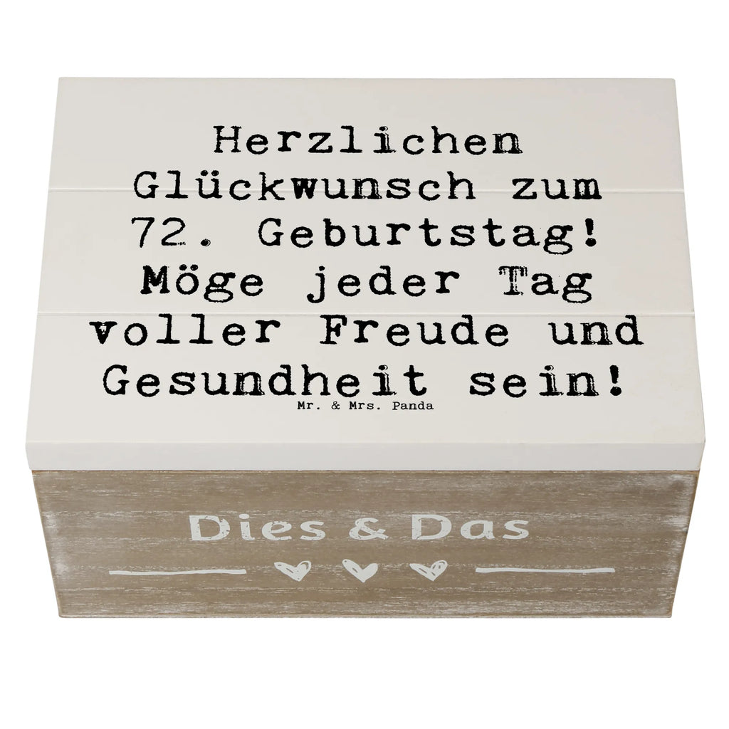 Holzkiste Spruch 72. Geburtstag Holzkiste, Erinnerungskiste, Schatzkiste, Aufbewahrungsbox, Truhe, Geschenkbox, Kiste, Dekokiste, Geschenkdose, Schatulle, Erinnerungsbox, XXL, Geburtstag, Geburtstagsgeschenk, Geschenk
