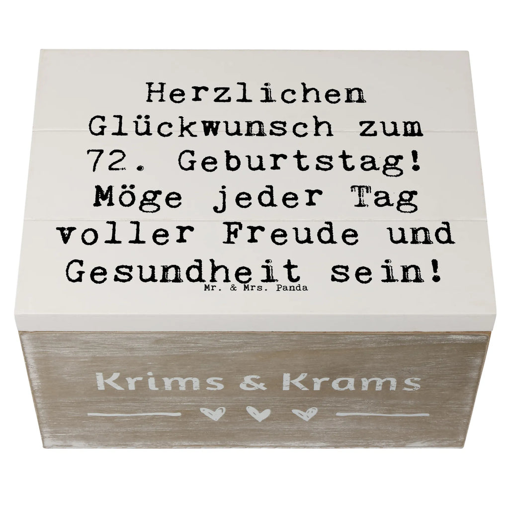 Holzkiste Spruch 72. Geburtstag Holzkiste, Erinnerungskiste, Schatzkiste, Aufbewahrungsbox, Truhe, Geschenkbox, Kiste, Dekokiste, Geschenkdose, Schatulle, Erinnerungsbox, XXL, Geburtstag, Geburtstagsgeschenk, Geschenk