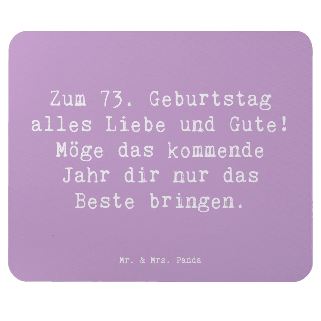 Mauspad Spruch 73. Geburtstag Glückwünsche Mousepad, Mausunterlage, Einzigartiges Mauspad, Büroausstattung, Mauspad Büro, Arbeitszimmer, Computer zubehör, Mauspad, Designer Mauspad, PC Zubehör, Geburtstag, Geburtstagsgeschenk, Geschenk