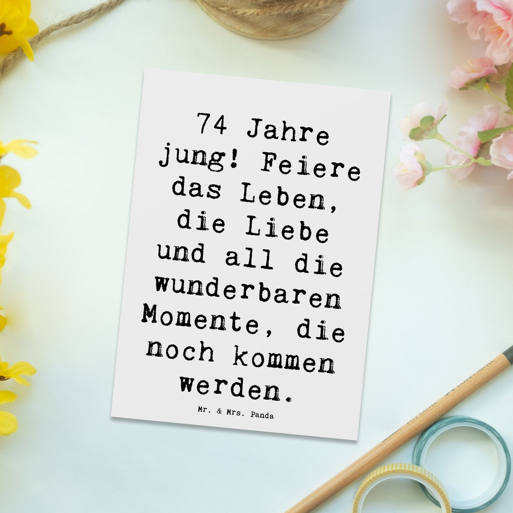 Postkarte Spruch 74. Geburtstag Freude Einladungskarte, Grußkarte, Dankeskarte, Einladung Geburtstag, Ansichtskarten, Geburtstagskarte, Karte, Postkarte, Einladungskarten Geburtstag, Einladung, Ansichtskarte, Geschenkkarte, Geburtstag, Geburtstagsgeschenk, Geschenk