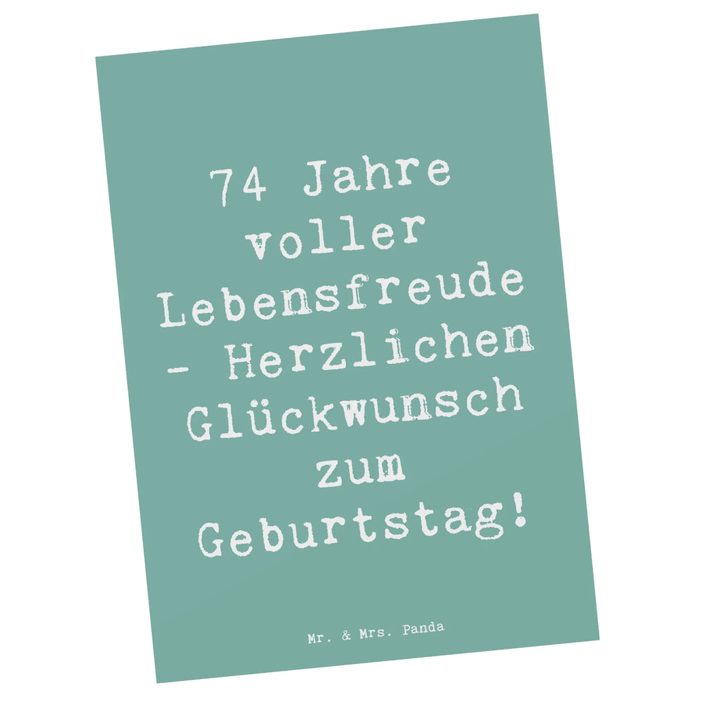 Postkarte Spruch 74. Geburtstag Lebensfreude Geburtstagskarte, Einladungskarten Geburtstag, Ansichtskarte, Dankeskarte, Karte, Geschenkkarte, Einladung Geburtstag, Einladung, Einladungskarte, Postkarte, Grußkarte, Ansichtskarten, Geburtstag, Geburtstagsgeschenk, Geschenk