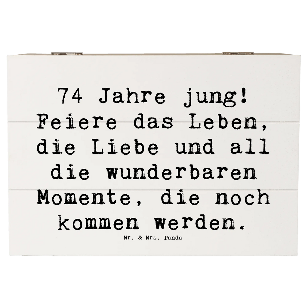 Holzkiste Spruch 74. Geburtstag Freude Holzkiste, XXL, Geschenkdose, Erinnerungskiste, Erinnerungsbox, Dekokiste, Schatulle, Kiste, Geschenkbox, Truhe, Aufbewahrungsbox, Schatzkiste, Geburtstag, Geburtstagsgeschenk, Geschenk
