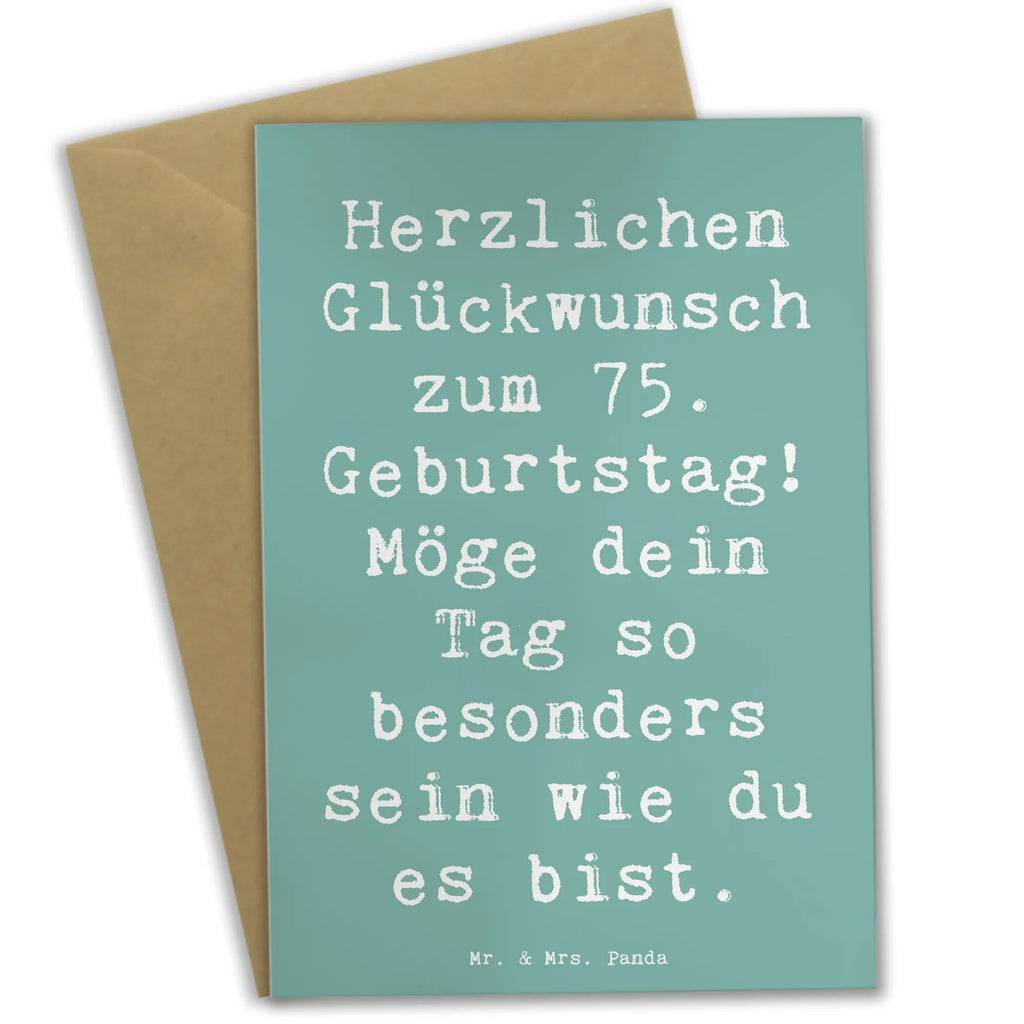 Grußkarte Spruch 75. Geburtstag Glückwünsche Ansichtskarten, Klappkarte, Grußkarte, Geburtstagskarte, Hochzeitskarte, Glückwunschkarte, Karte, Einladungskarte, Geburtstag, Geburtstagsgeschenk, Geschenk