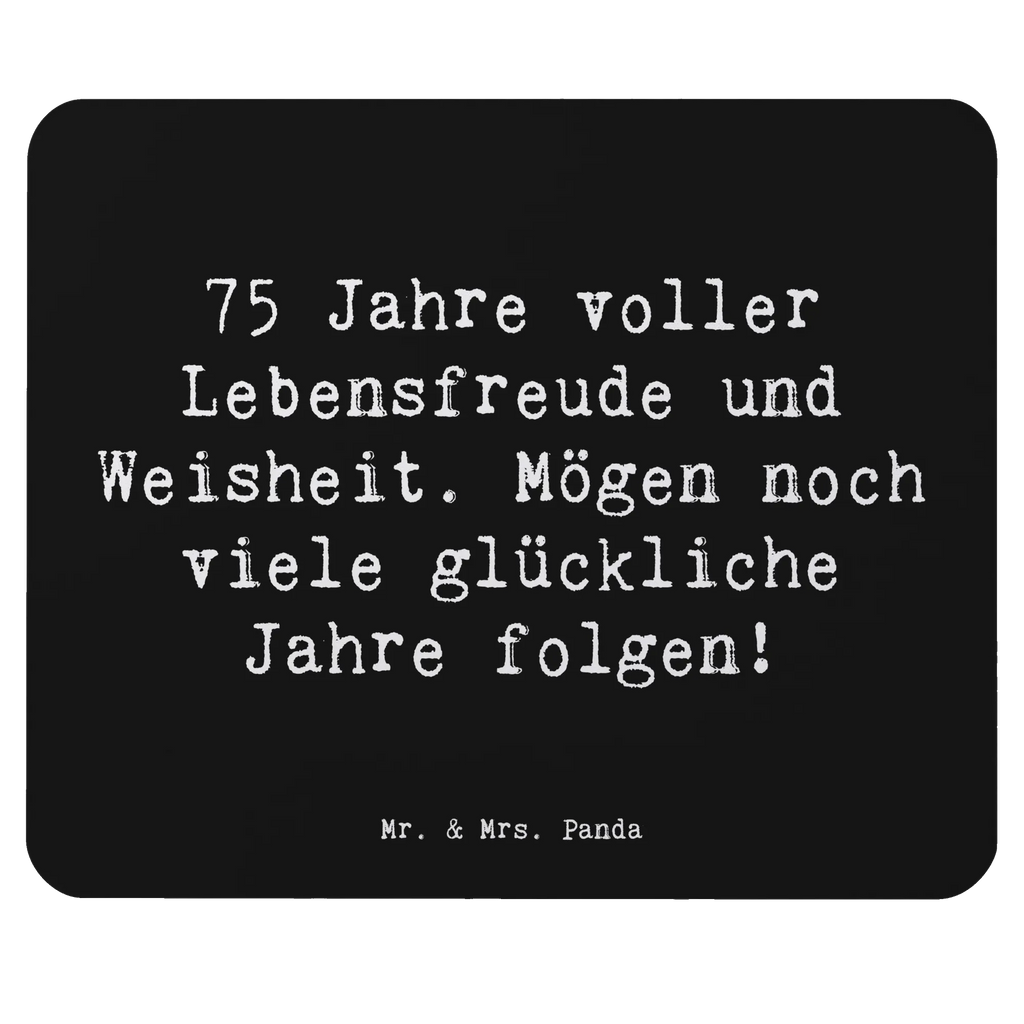 Mauspad Spruch 75. Geburtstag Lebensfreude Mauspad Büro, Mousepad, Arbeitszimmer, Büroausstattung, Mausunterlage, Einzigartiges Mauspad, Mauspad, Designer Mauspad, Computer zubehör, PC Zubehör, Geburtstag, Geburtstagsgeschenk, Geschenk