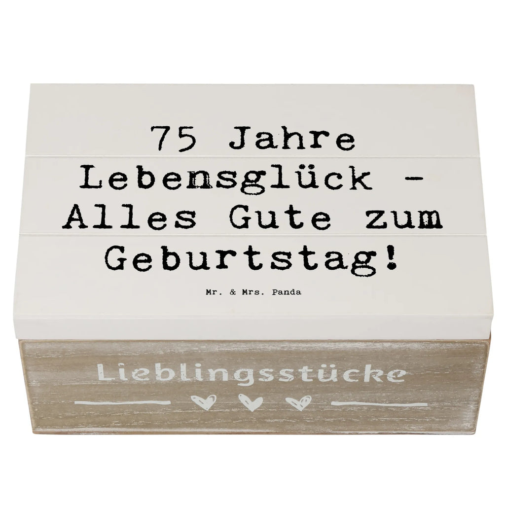 Holzkiste Spruch 75. Geburtstag Erinnerungskiste, Holzkiste, Kiste, Geschenkdose, Geschenkbox, Schatzkiste, Aufbewahrungsbox, Dekokiste, XXL, Erinnerungsbox, Truhe, Schatulle, Geburtstag, Geburtstagsgeschenk, Geschenk