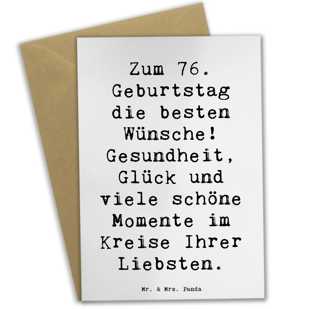 Grußkarte Spruch 76. Geburtstag Geburtstagskarte, Klappkarte, Ansichtskarten, Grußkarte, Glückwunschkarte, Einladungskarte, Karte, Hochzeitskarte, Geburtstag, Geburtstagsgeschenk, Geschenk