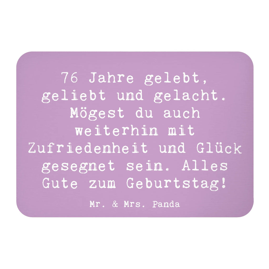 Magnet Spruch 76. Geburtstag Kühlschrank Dekoration, Motivmagnete, Pinnwandmagnet, Whiteboard Magnet, Dekomagnet, Notiz Magnet, Kühlschrankmagnet, Souvenir Magnet, Geburtstag, Geburtstagsgeschenk, Geschenk