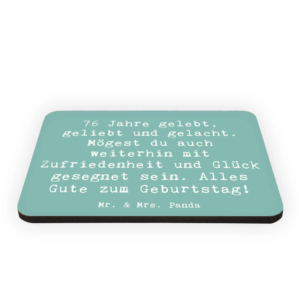 Magnet Spruch 76. Geburtstag Kühlschrank Dekoration, Motivmagnete, Pinnwandmagnet, Whiteboard Magnet, Dekomagnet, Notiz Magnet, Kühlschrankmagnet, Souvenir Magnet, Geburtstag, Geburtstagsgeschenk, Geschenk