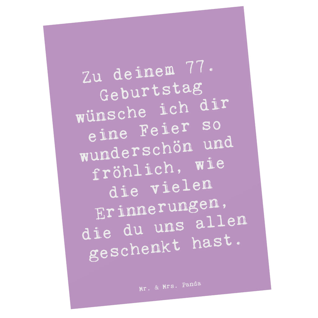 Postkarte Spruch 77. Geburtstag Einladung, Karte, Grußkarte, Ansichtskarten, Einladungskarte, Ansichtskarte, Postkarte, Dankeskarte, Geburtstagskarte, Geschenkkarte, Einladung Geburtstag, Einladungskarten Geburtstag, Geburtstag, Geburtstagsgeschenk, Geschenk