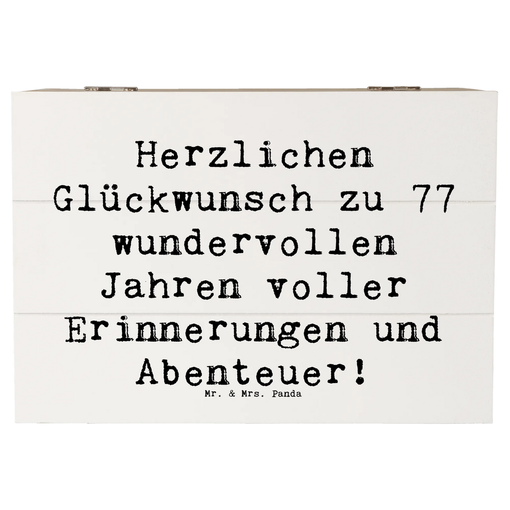 Holzkiste Spruch 77. Geburtstag Erinnerungskiste, Erinnerungsbox, Schatzkiste, XXL, Truhe, Geschenkbox, Aufbewahrungsbox, Dekokiste, Kiste, Holzkiste, Geschenkdose, Schatulle, Geburtstag, Geburtstagsgeschenk, Geschenk