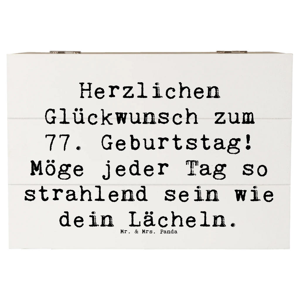 Holzkiste Spruch 77. Geburtstag Strahlen Schatzkiste, Aufbewahrungsbox, Schatulle, Dekokiste, Holzkiste, Kiste, Erinnerungsbox, XXL, Truhe, Geschenkdose, Erinnerungskiste, Geschenkbox, Geburtstag, Geburtstagsgeschenk, Geschenk
