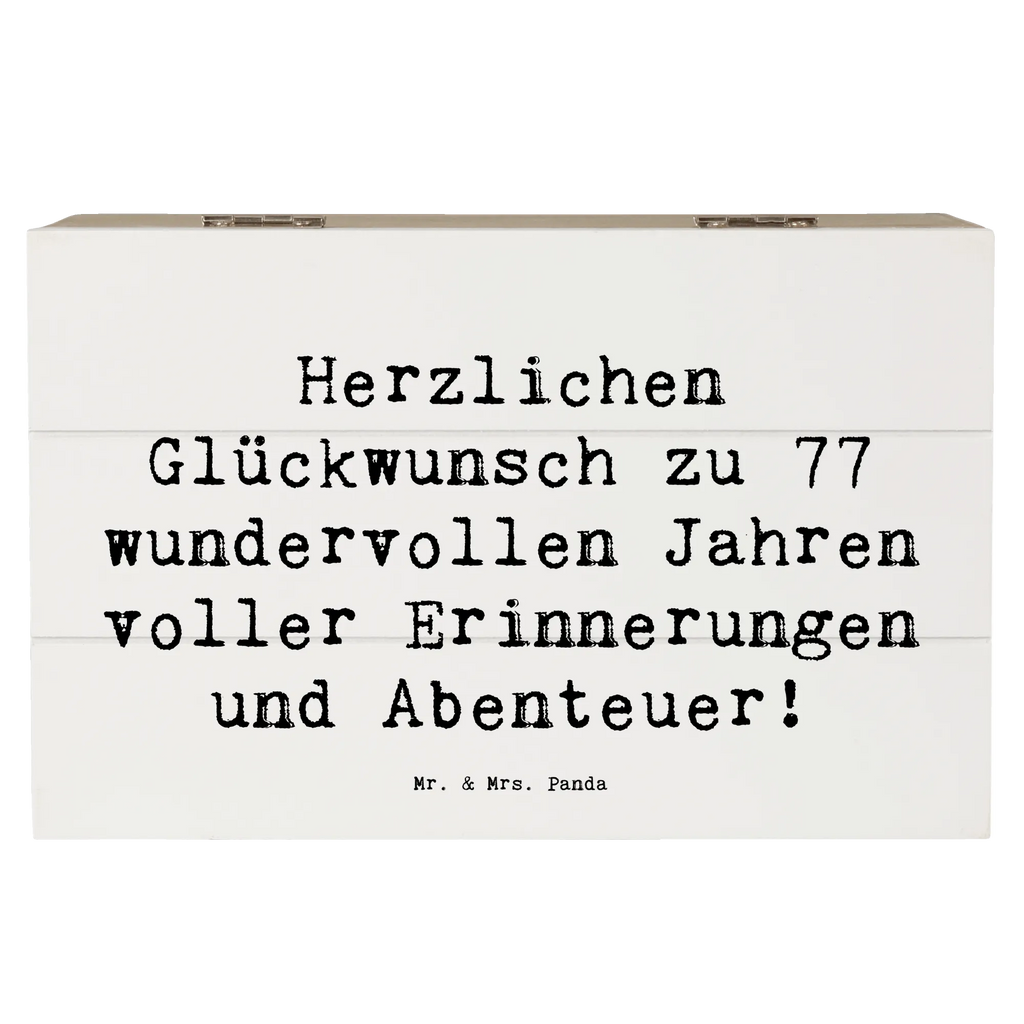 Holzkiste Spruch 77. Geburtstag Erinnerungskiste, Erinnerungsbox, Schatzkiste, XXL, Truhe, Geschenkbox, Aufbewahrungsbox, Dekokiste, Kiste, Holzkiste, Geschenkdose, Schatulle, Geburtstag, Geburtstagsgeschenk, Geschenk