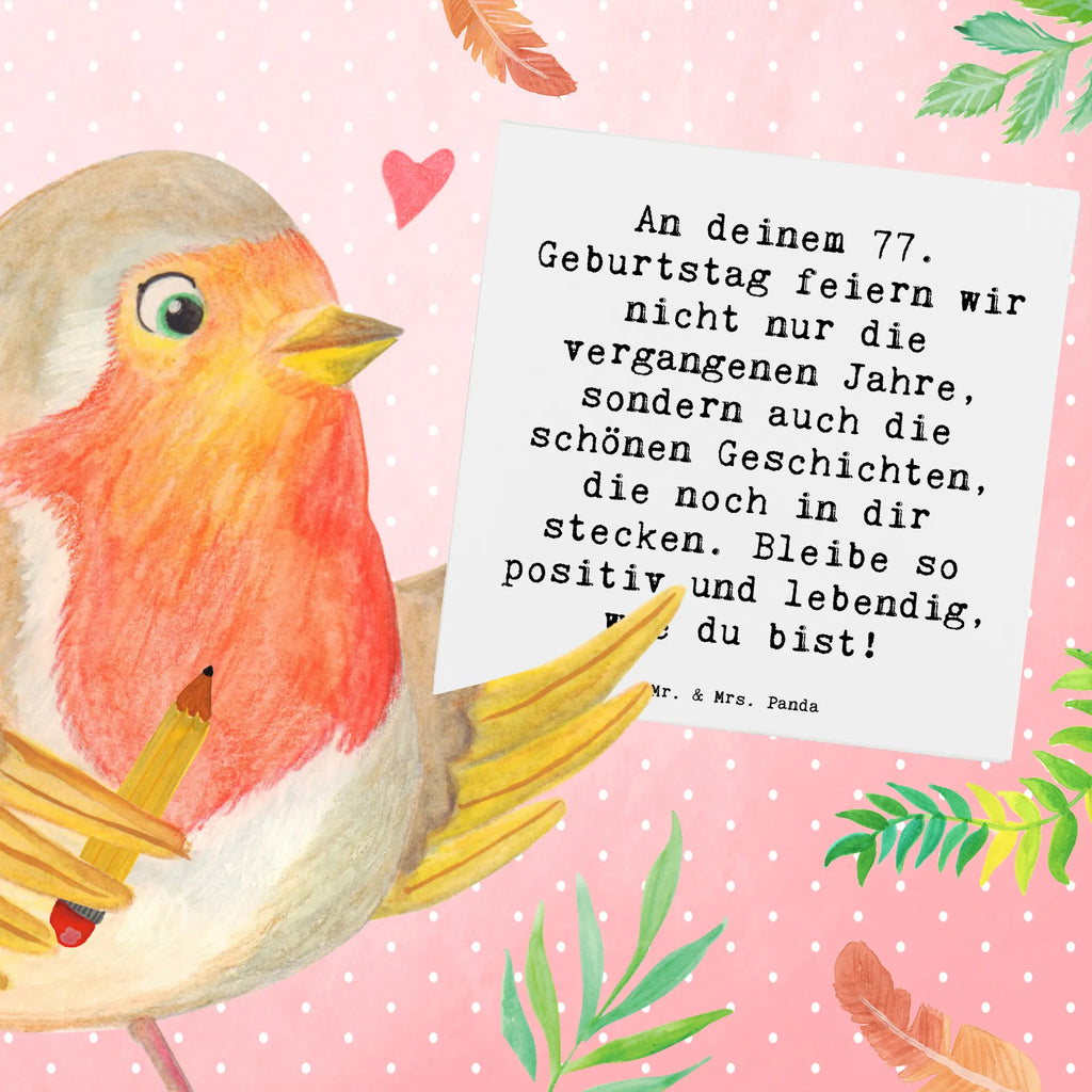 Deluxe Karte Spruch 77. Geburtstag Geschichten quadratische karte, Klappkarte, Hochwertige Klappkarte, Einladungskarte, Geburtstagskarte, lustige karten, Glückwunschkarte, Geschenkkarte, sprüche karten, Karte, geburtskarte, Gutscheinkarte, Dankeskarte, abschiedskarte, Hochwertige Grußkarte, weihnachtskarte, Hochzeitskarte, Grußkarte, Geschenk, Geburtstag, Geburtstagsgeschenk