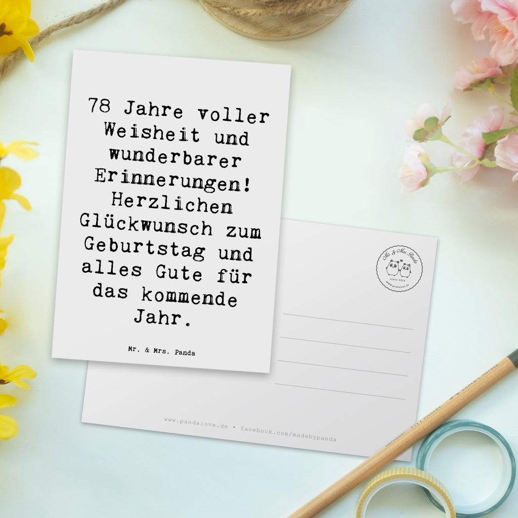 Postcard Saying 78 Jahre voller Weisheit und wunderbarer Erinnerungen! Herzlichen Glückwunsch zum Geburtstag und alles Gute für das kommende Jahr. Grußkarte, Einladungskarte, Ansichtskarte, Karte, Dankeskarte, Ansichtskarten, Einladung Geburtstag, Postkarte, Geschenkkarte, Einladungskarten Geburtstag, Einladung, Geburtstagskarte, Geburtstag, Geburtstagsgeschenk, Geschenk