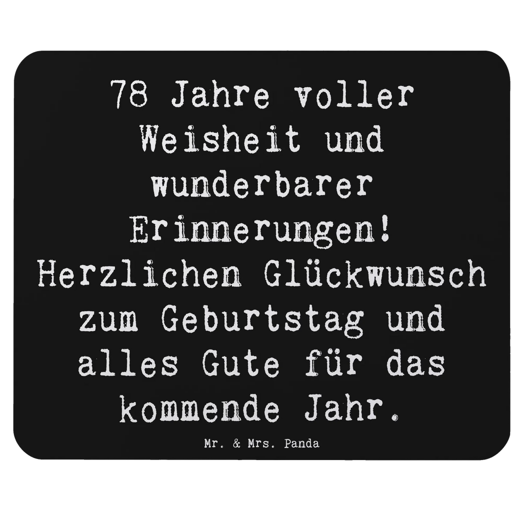 Mouse mat Saying 78 Jahre voller Weisheit und wunderbarer Erinnerungen! Herzlichen Glückwunsch zum Geburtstag und alles Gute für das kommende Jahr. Mousepad, Mausunterlage, Mauspad, Computer zubehör, Arbeitszimmer, Einzigartiges Mauspad, Büroausstattung, Designer Mauspad, PC Zubehör, Mauspad Büro, Geburtstag, Geburtstagsgeschenk, Geschenk