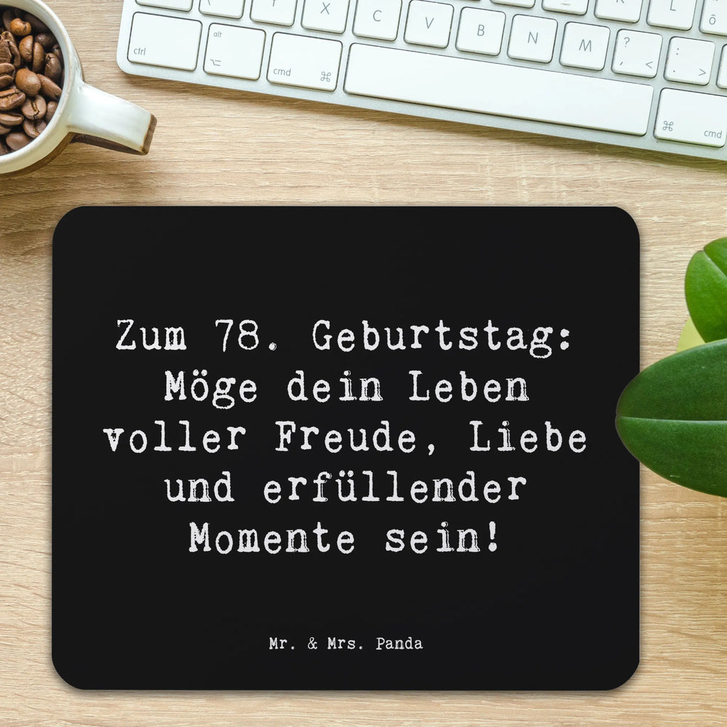 Mauspad Spruch 78. Geburtstag Freude Liebe Einzigartiges Mauspad, Mauspad, Computer zubehör, PC Zubehör, Mausunterlage, Mauspad Büro, Mousepad, Designer Mauspad, Büroausstattung, Arbeitszimmer, Geburtstag, Geburtstagsgeschenk, Geschenk