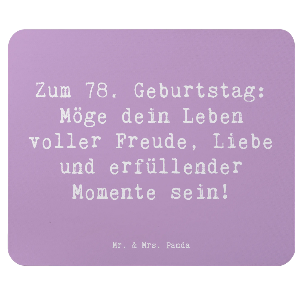 Mauspad Spruch 78. Geburtstag Freude Liebe Einzigartiges Mauspad, Mauspad, Computer zubehör, PC Zubehör, Mausunterlage, Mauspad Büro, Mousepad, Designer Mauspad, Büroausstattung, Arbeitszimmer, Geburtstag, Geburtstagsgeschenk, Geschenk