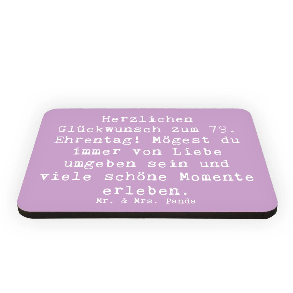Magnet Saying Herzlichen Glückwunsch zum 79. Ehrentag! Mögest du immer von Liebe umgeben sein und viele schöne Momente erleben. Notiz Magnet, Souvenir Magnet, Kühlschrankmagnet, Pinnwandmagnet, Dekomagnet, Motivmagnete, Kühlschrank Dekoration, Whiteboard Magnet, Geburtstag, Geburtstagsgeschenk, Geschenk