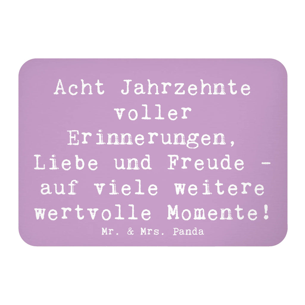 Magnet Saying Acht Jahrzehnte voller Erinnerungen, Liebe und Freude - auf viele weitere wertvolle Momente! Notiz Magnet, Dekomagnet, Kühlschrank Dekoration, Motivmagnete, Pinnwandmagnet, Whiteboard Magnet, Kühlschrankmagnet, Souvenir Magnet, Geburtstag, Geburtstagsgeschenk, Geschenk