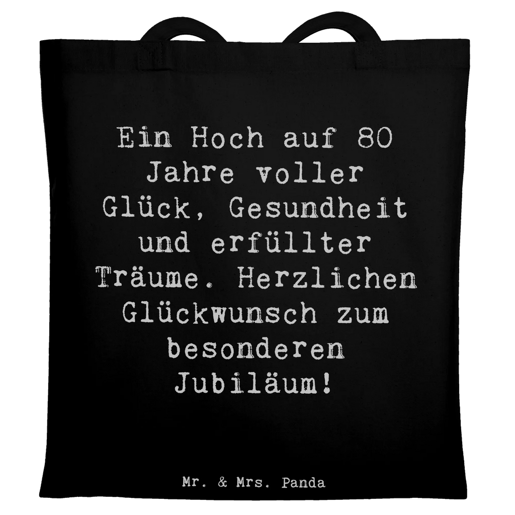 Tragetasche Spruch 80. Geburtstag Freude Beuteltasche, Beutel, Einkaufstasche, Jutebeutel, Stoffbeutel, Tasche, Shopper, Umhängetasche, Strandtasche, Schultertasche, Stofftasche, Tragetasche, Badetasche, Jutetasche, Einkaufstüte, Laptoptasche, Geburtstag, Geburtstagsgeschenk, Geschenk