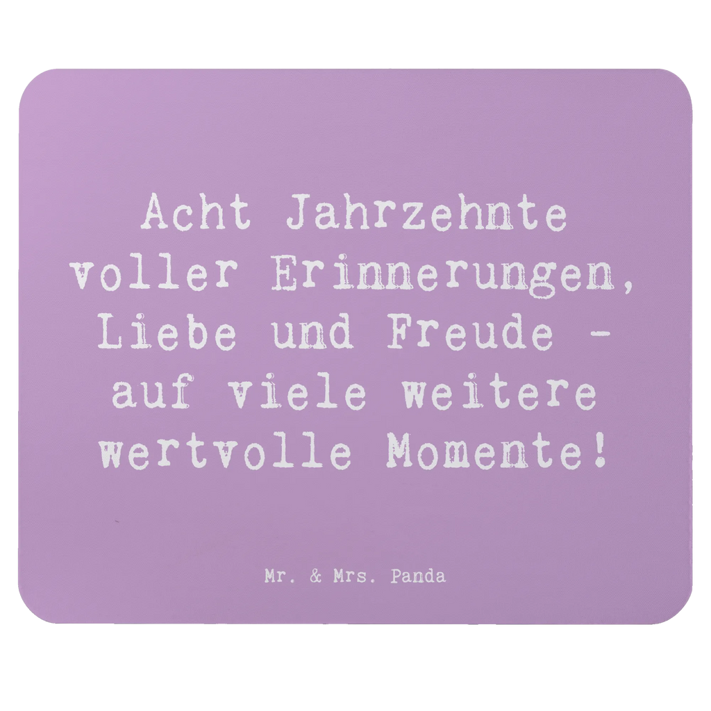 Mouse mat Saying Acht Jahrzehnte voller Erinnerungen, Liebe und Freude - auf viele weitere wertvolle Momente! Designer Mauspad, PC Zubehör, Arbeitszimmer, Mousepad, Mauspad, Computer zubehör, Einzigartiges Mauspad, Mauspad Büro, Büroausstattung, Mausunterlage, Geburtstag, Geburtstagsgeschenk, Geschenk